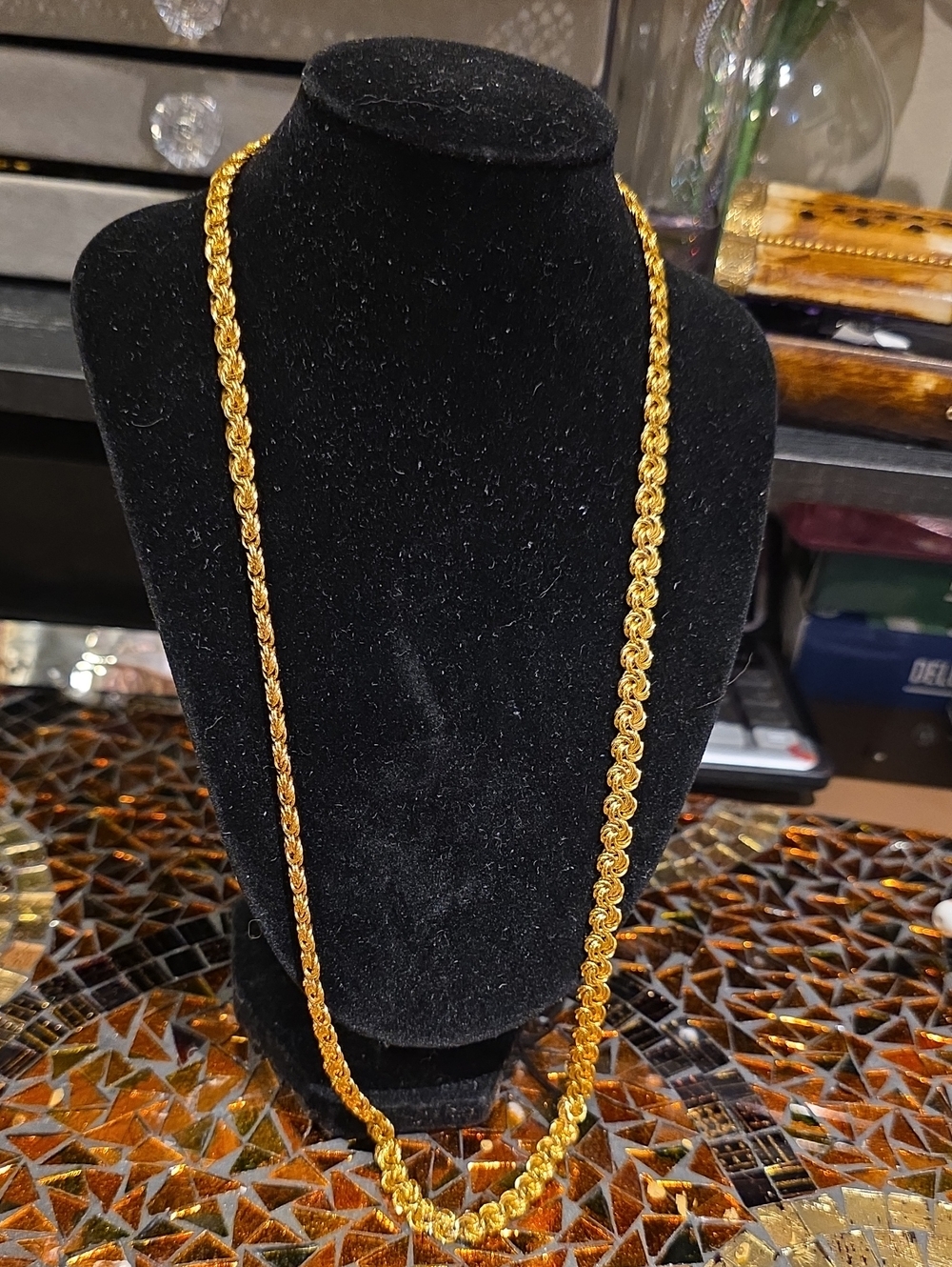 Elegant Gold Rope Chain Necklace for Women